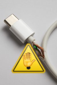 Damaged Charging Cable